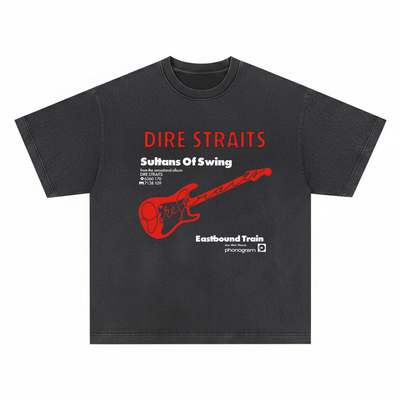Dire Straits 短袖T恤恐怖海峡困境根源摇滚乐队Roots Rock男女潮