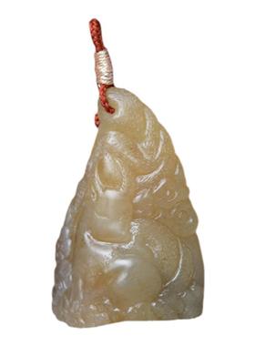 新疆和田玉吊坠秋山和田玉仿古