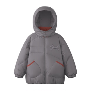 【三防】papa爬爬冬季儿童羽绒服男女童小马图案新品鹅绒保暖外套