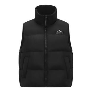 波司登2025冬季新款时尚运动女士立领短款羽绒马甲潮流外穿背心