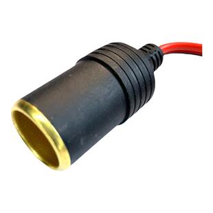 汽车载改装延长带线电瓶夹子点烟器母头12V24v大功率母座插头底座