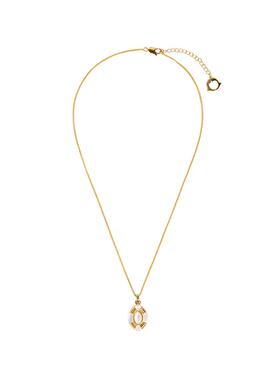 莓拉「日与月光」复古高级感白贝母吊坠项链高智通勤简约毛衣链女