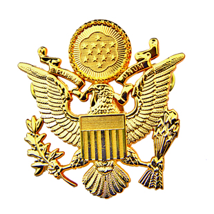 军迷美国军官将军特勤局大徽章胸章臂章大盖帽大帽徽金属徽章标