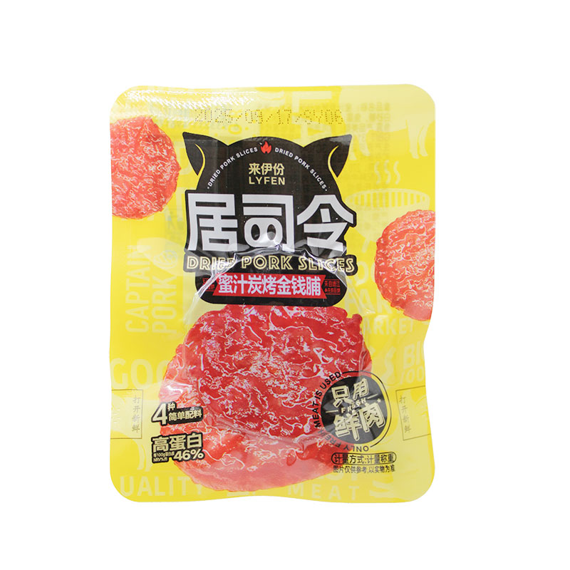 来伊份蜜汁炭烤金钱脯500g高蛋白