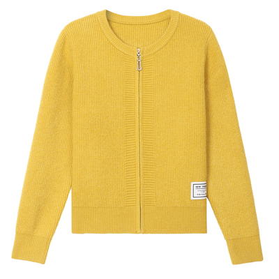 恒源祥羊毛拉链开衫女保暖