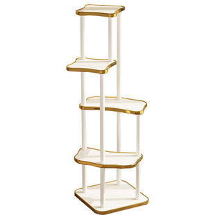 客厅造型花架靠墙楼梯转角电视柜旁花架子多肉专用花台置物架实木