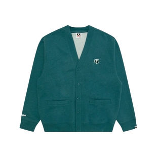 Aape旗舰店男装秋冬爱心徽章简约潮流卫衣开衫外套C353XBP