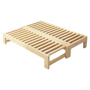 实木沙发床简易伸缩两用客厅小户型家用新款单人榻榻米抽拉折叠床