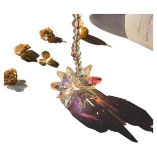 创意立体棱镜流光雪花太阳捕手情侣礼物挂件包包挂饰桌面装饰摆件