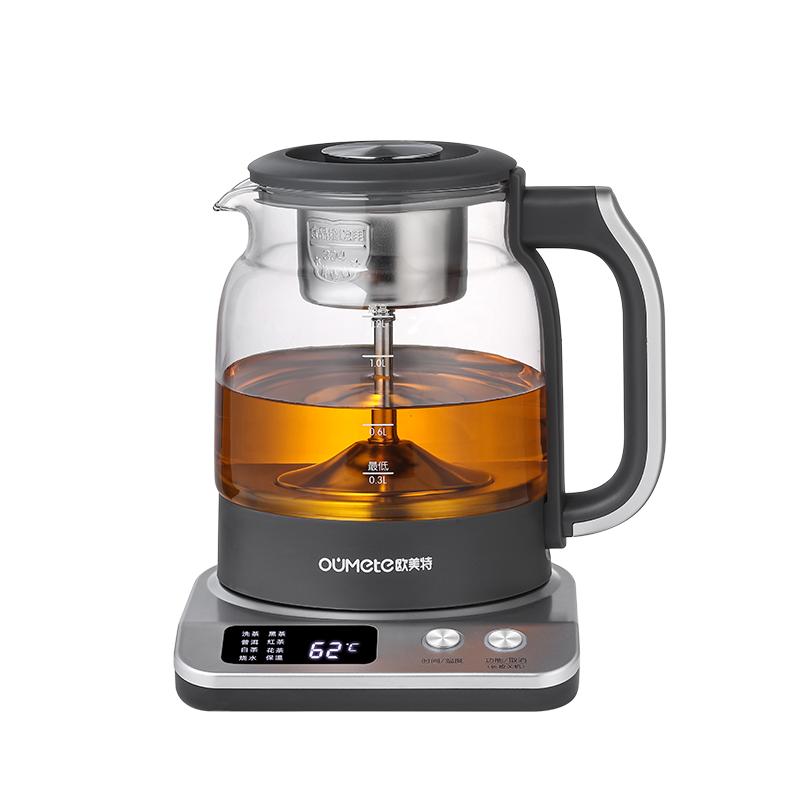 歐美特全自動玻璃煮茶器黑茶蒸汽噴淋家用煮茶壺白茶蒸茶壺多功能