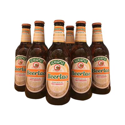 黄啤酒beerlao整箱大瓶昆明优惠