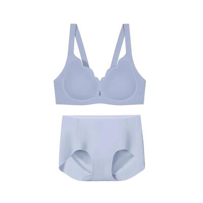 ubras无尺码小奶皮轻褶低领文胸