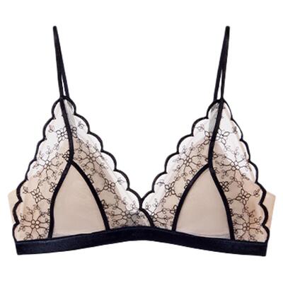 ubras南法假日刺绣三角杯文胸