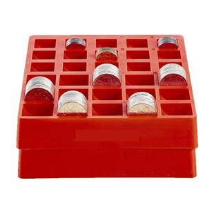 银行用钢镚商用收银硬币收纳盒混装版清点盒耐摔财务专用托盘收拾清点找零钱盒子硬币清点盒1元硬币收纳盒