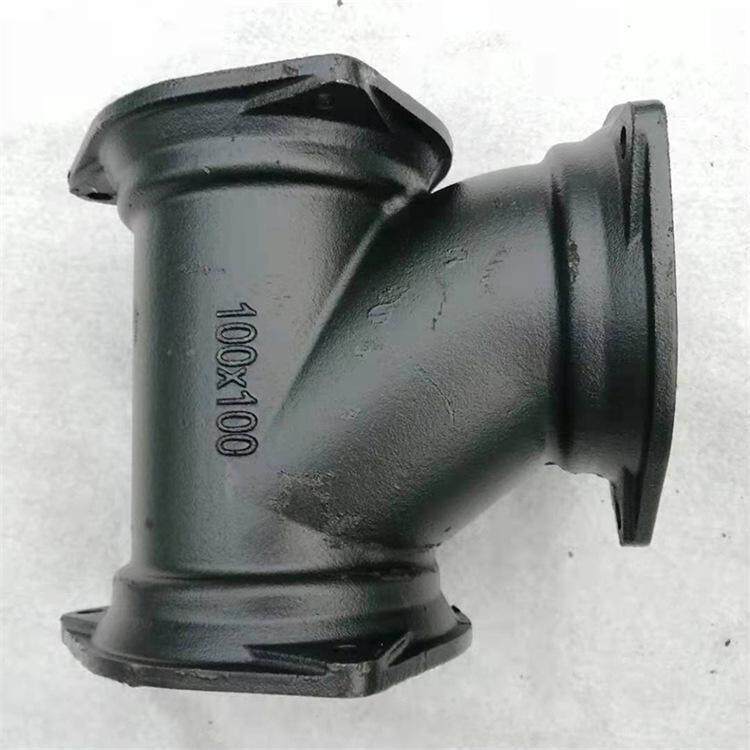 柔性铸铁管B型TY三通变径异径DN75 100 50下水排水管接头管件配件