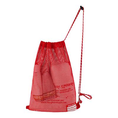 网格透明运动轻便抽绳束口斜挎袋