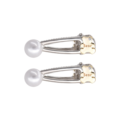 金属小熊发夹可爱少女