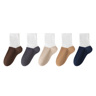 男童儿童袜子纯棉100%棉a类秋冬款无骨抗菌防臭秋季男孩中筒袜子