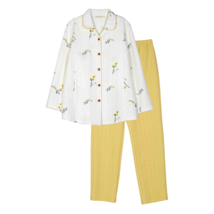 快乐屋孕妇睡衣秋冬2026新款夹丝棉家居服套装外穿月子服哺乳衣冬