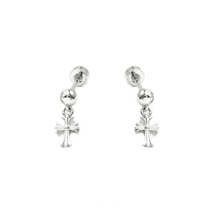 小众设计十字架吊坠耳骨钉男女款高级感精致男生耳饰日常潮流百搭