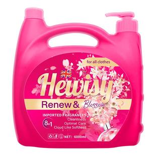 金苏Hewisy玫瑰百合香水洗衣液家用超大桶装官方旗舰店持久留香