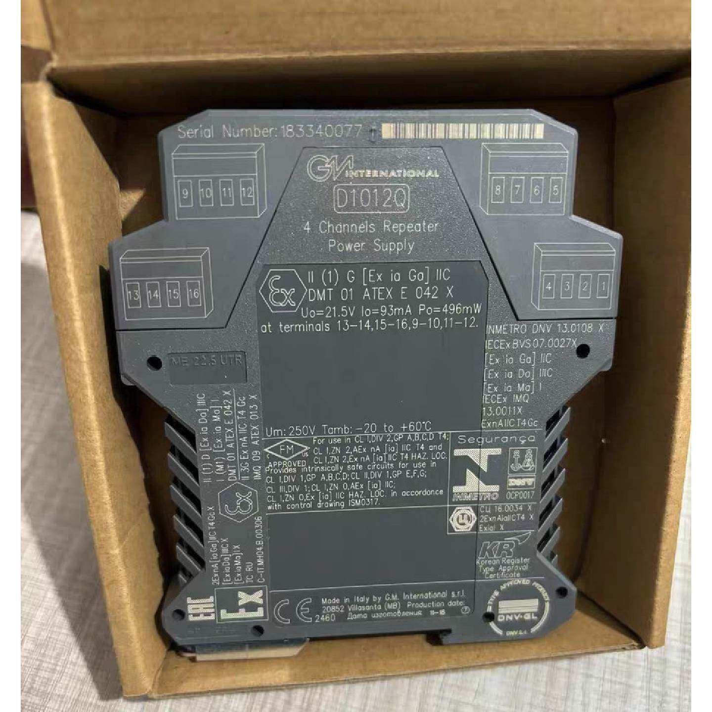 拍前询价：全新GMI基玛伊D1012Q安全栅4通道中继器电源模块意