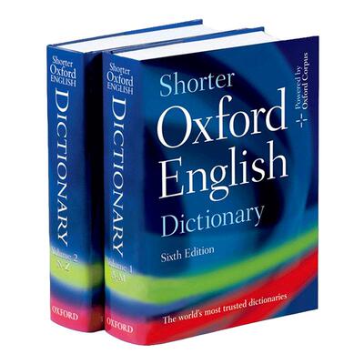 Shorter Oxford English Dictionary 精缩牛津英语词典 英文原版