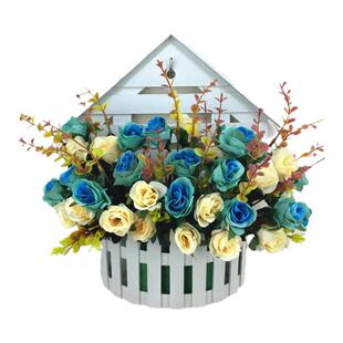假花插花仿真客厅墙壁花篮套装家居饰品壁挂装饰塑料花摆件