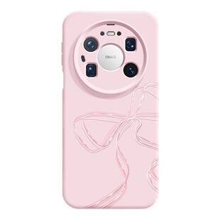 沃艾尼适用华为mate80promax手机壳新款mate80rs简约高级mate70pro+液态硅胶mate60挂绳mt80蝴蝶结mt70小众女