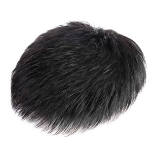 男士假发短发真发帅气隐形头顶补发块遮白发地中海秃头男士补发片