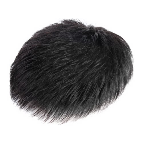 男士假发短发真发帅气隐形头顶补发块遮白发地中海秃头男士补发片