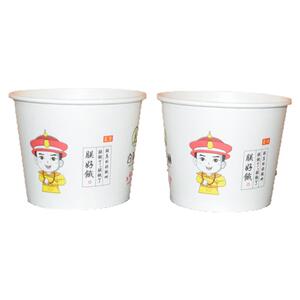 纸碗圆形加厚便宜一次性带盖批发