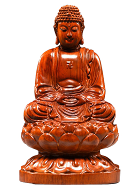 木雕大日如来佛祖像西方三圣