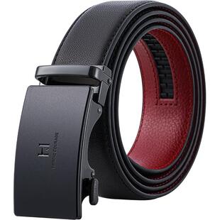 海澜之家皮带男士真皮红色本命年腰带结婚礼物新款送男友百搭裤带