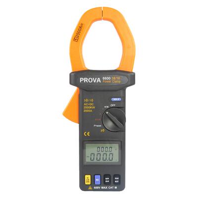 台湾宝华PROVA-6600高精度数显手持式钳表 钳型功率表三相功率计
