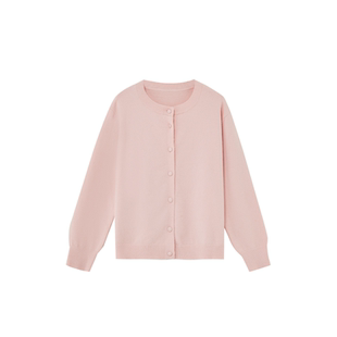 老章和小胖PONGKIKI色彩高材生包扣毛衣开衫女大码秋冬百搭针织衫