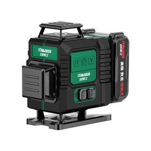 激光红外线水平仪高精度强光细线12线户室外专用自动打线找平水仪