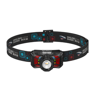 微笑鲨野外强光头灯2026新款超亮超长续航电筒头戴照明灯户外专用