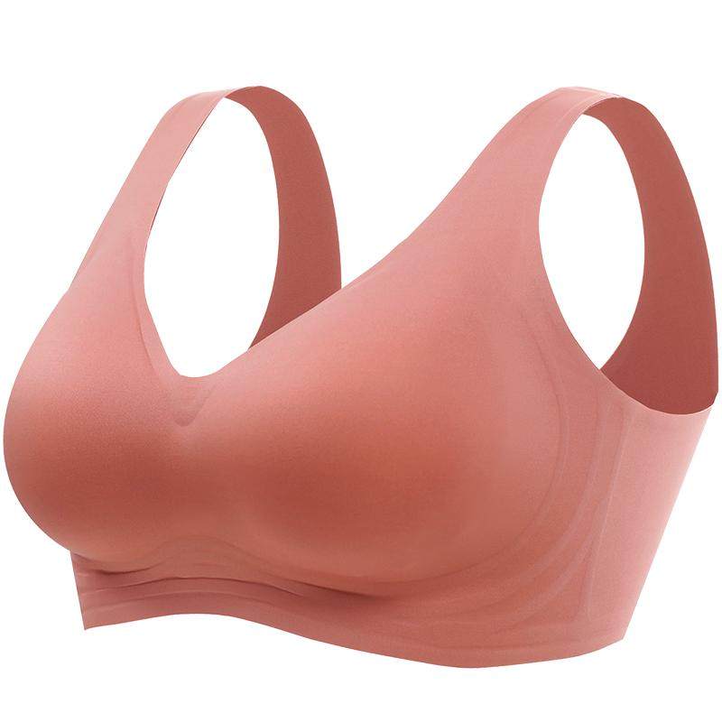 科技3d软支撑亲肤果冻调整型乳胶内衣聚拢上托无痕运动文胸无钢圈