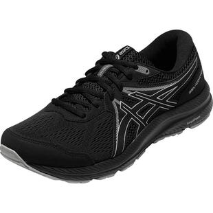 ASICS亚瑟士男鞋GEL-CONTEND 7透气回弹黑色运动鞋1011B730-001