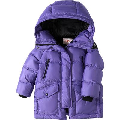 雅鹿中长款加厚儿童洋气羽绒服