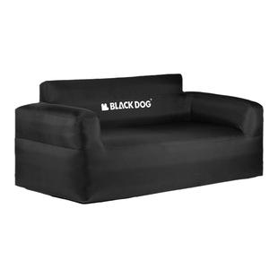 黑狗户外充气沙发双人加宽舒适便携折叠露营野餐充气床懒人沙发椅