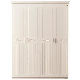 政府补贴全友家居美式四门大衣柜卧室家用收纳成品网红家具衣橱