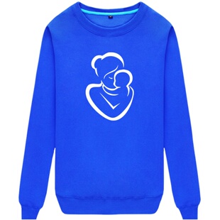 定制月嫂母婴家政服务工作服装圆领卫衣男女印字LOGO长袖薄款衣服