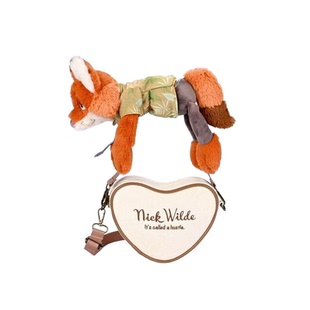 新款卡通爱心疯狂动物城朱迪尼克毛绒兔子玩偶趴肩包马鞍斜挎包潮