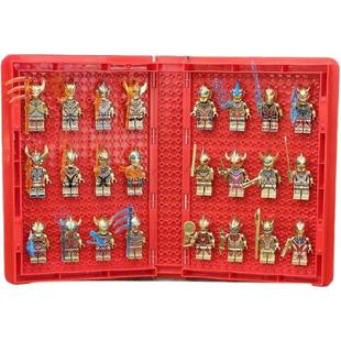 积木小人人仔黄金赛罗积木人奥特拼装玩具男孩6岁12以上适用乐高