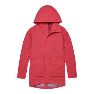 探路者羽绒冲锋衣女冬中长款防风保暖羽绒服内胆户外徒步旅行外套