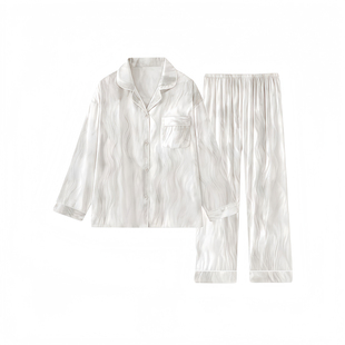 珊瑚绒睡衣秋冬加绒加厚款纯色简约大气风高级感家居服套装礼盒装