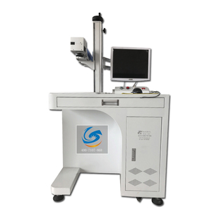 马口铁罐头盖打生产日期激光打标机流水线飞行立柱激光刻字机 30W