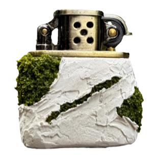 原创创意绿植生命力裂痕肌理感充气打火机送男女朋友生日礼物防风